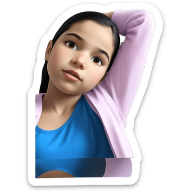 girl in black hat indoors sticker