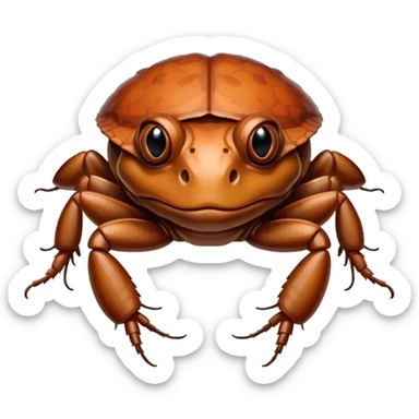 Bufo and cockroach merged together sticker