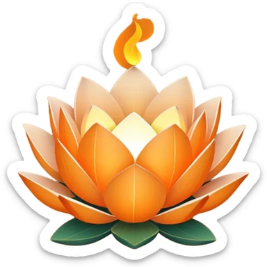 lotus lantern sticker