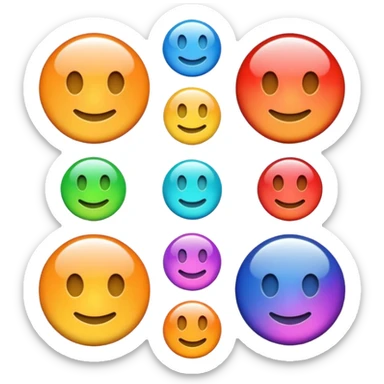 a colourful button not 3d or shading only 1 button no smiley face only 1 button  sticker