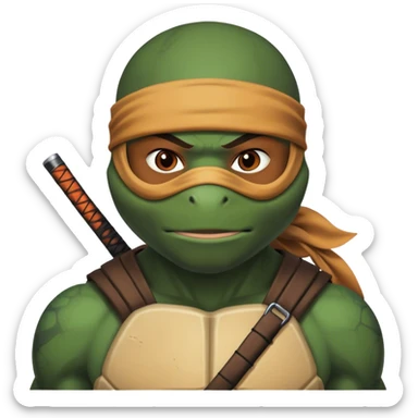 ninja turtle mbappe sticker
