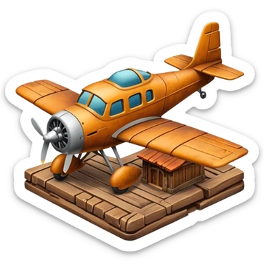 small size plane old town sticker
