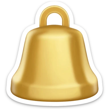 trapezoid-shaped cowbell sticker