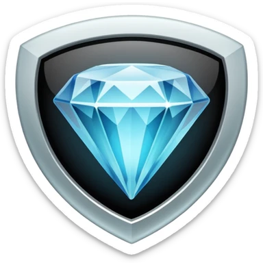 diamond video play button sticker