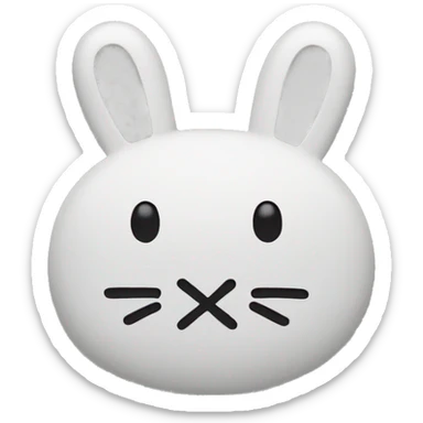 Miffy head sticker