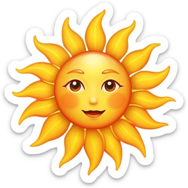 sun closeup(heart-shaped) that looks like the sun sticker
