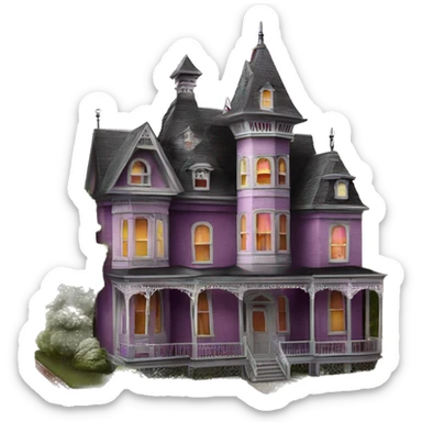 Barbie’s Queen Anne Victorian haunted house  sticker