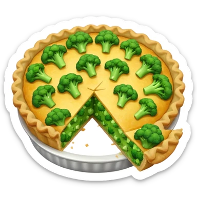 Broccoli pie sticker
