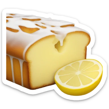 iced lemon loaf  sticker