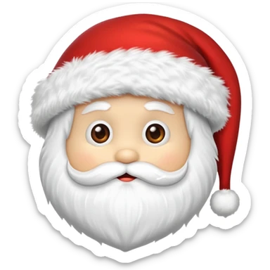 Santa hat emoji sticker