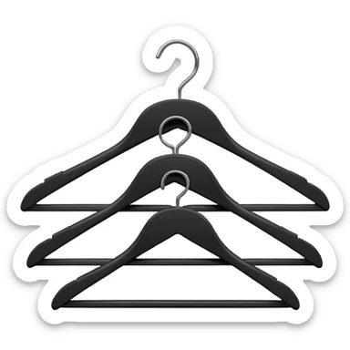 black hangers for clothes sticker