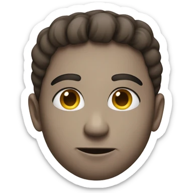 Love face saying hush sticker