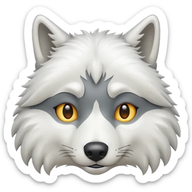 Loup Blanc pour twitch sticker