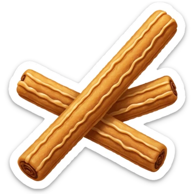 Make a churro emoji. sticker