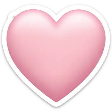 pastel pink heart sticker