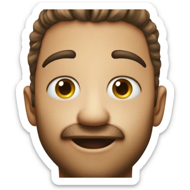 Heart eyes emoji drooling sticker