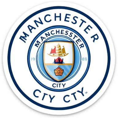 Manchester city logo sticker