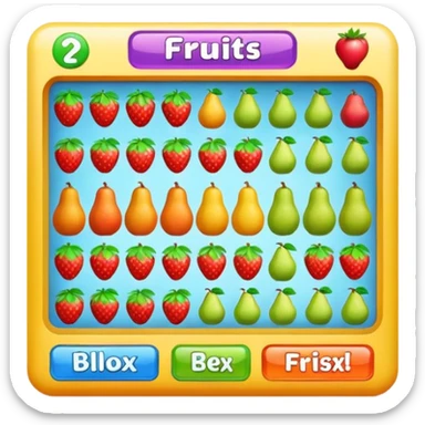 Blox fruits game sticker