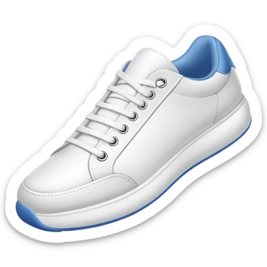 an ios genmoji for white sneakers (NO LOGO) sticker