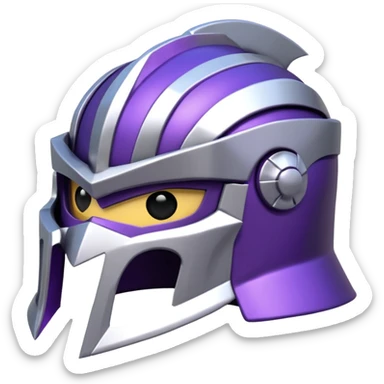 master shredder's helmet from teenage mutant ninja turtles sticker