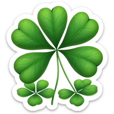 clover with 5 leaves (not 4) sticker