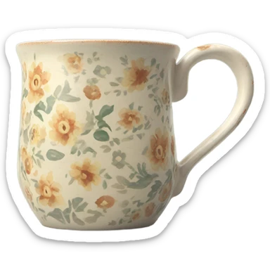 Vintage mug sticker