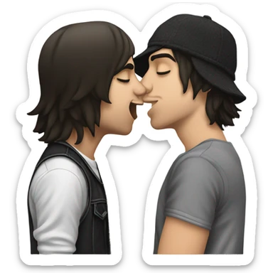 Vic Fuentes kissing kellin quinn sticker