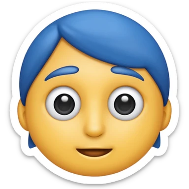 Verificación azul con un chulito blanco  que el emoji sea redondo y sin cara sticker