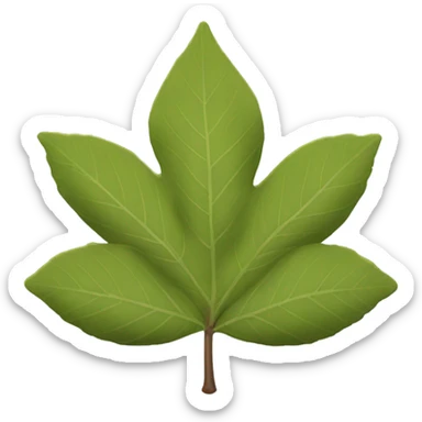 Buckeye tree leaf sticker