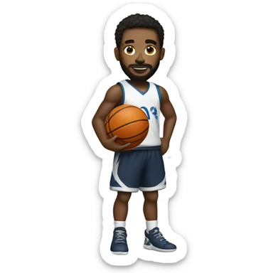 basketball player in sportswear sticker