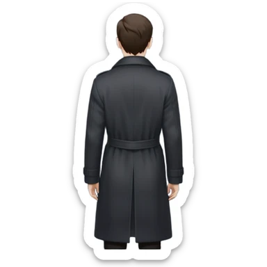 unidentified nongendered person standing ,view from the back sticker