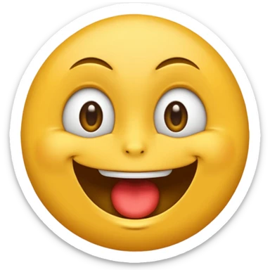 Un emoji heureux qui fait peur sticker