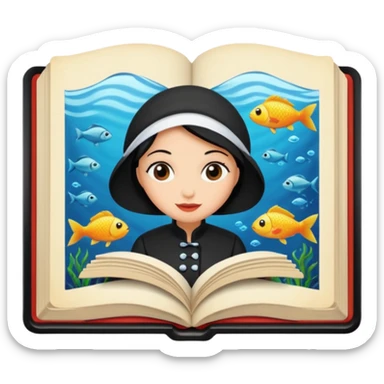 Pull up Fishwife Cookbook graphics sticker