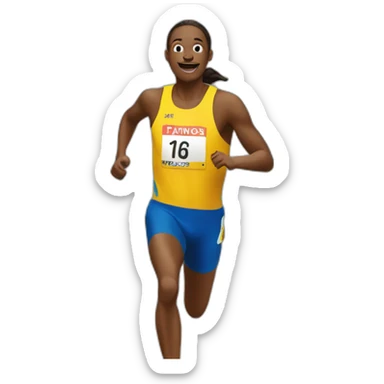 Crossing the finish line sticker