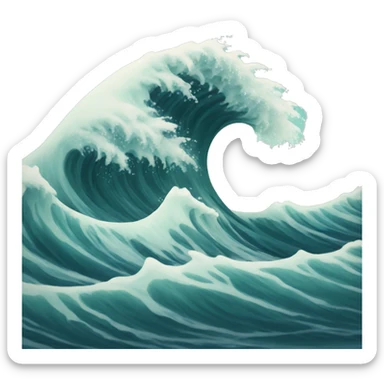 Wave sticker