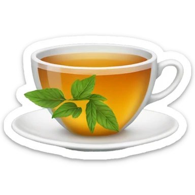 a cup of herbal tea sticker