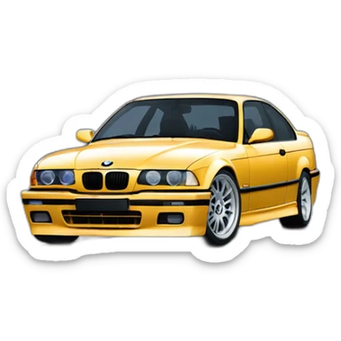 BMW E36 custom sticker