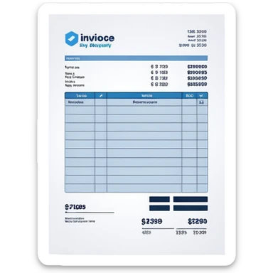 invoice sticker