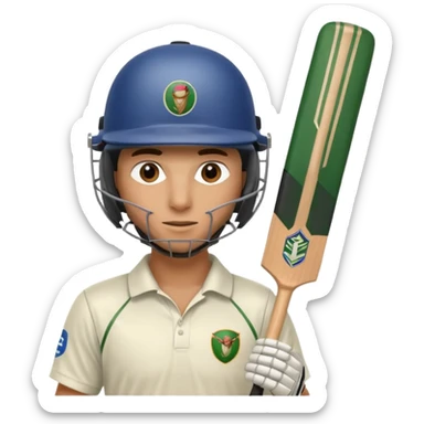 cricket batsman sticker