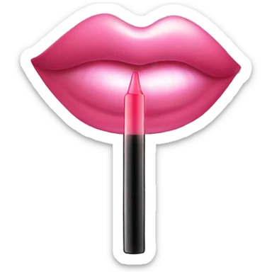 Lip gloss emoji sticker