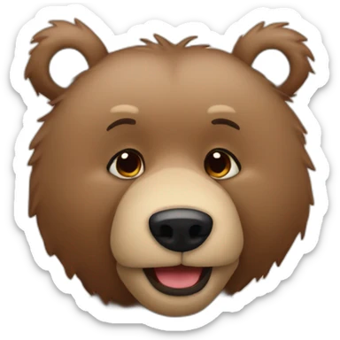 Bear saying Veronica sticker
