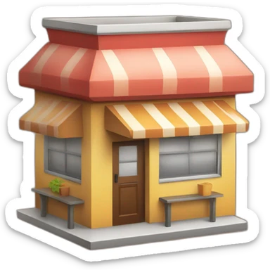 Restaurant takeaway sticker