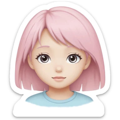 pastel chalk texture, powdery shading, soft desaturated colors,
non-harsh shadows, anime illustration with emotional softness,
elegant proportions, gentle mood, delicate atmosphere sticker