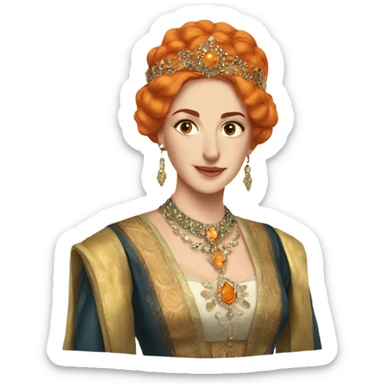 Hurrem Sultan with orange hair sticker