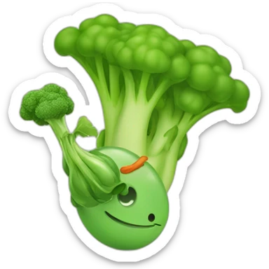 Pea shooter with a brocoli sticker