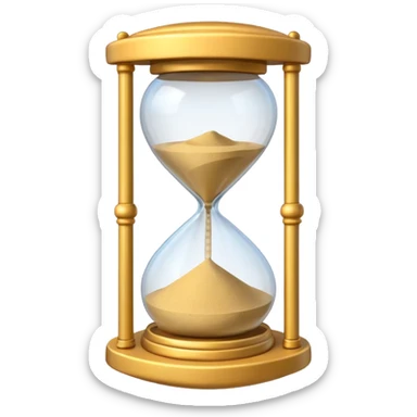 sand clock 3d sticker
