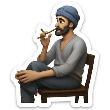 Armenian smoking hookah sticker