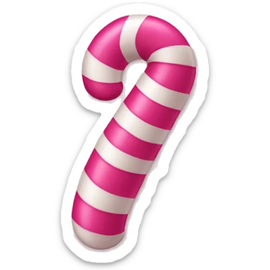 Pink candy cane sticker