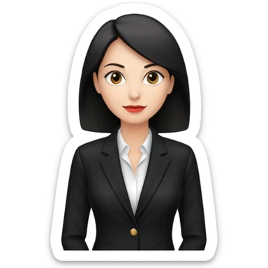 business woman in her forties sticker