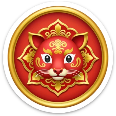 an emoji of chinese new year: 馬年大吉, 身體健康, 主恩滿溢 sticker